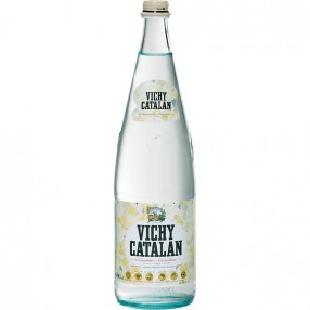 VICHY CATALAN agua mineral natural con gas botella 1 L